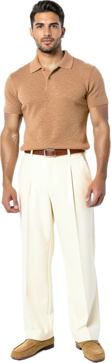 A store shirt rendered on the same person